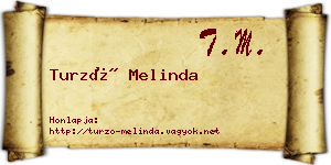 Turzó Melinda névjegykártya