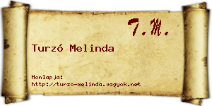 Turzó Melinda névjegykártya